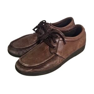 Red Wing VTG Shoes Men 10 B Brown Dunoon Leather Lace Up Moc Toe Oxford USA